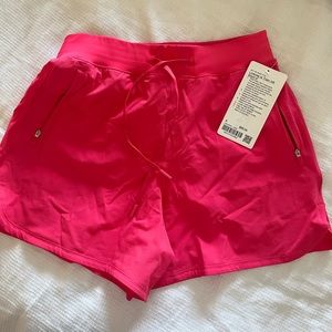 NWT Lululemon License To Train Pink 4” Short- size 6